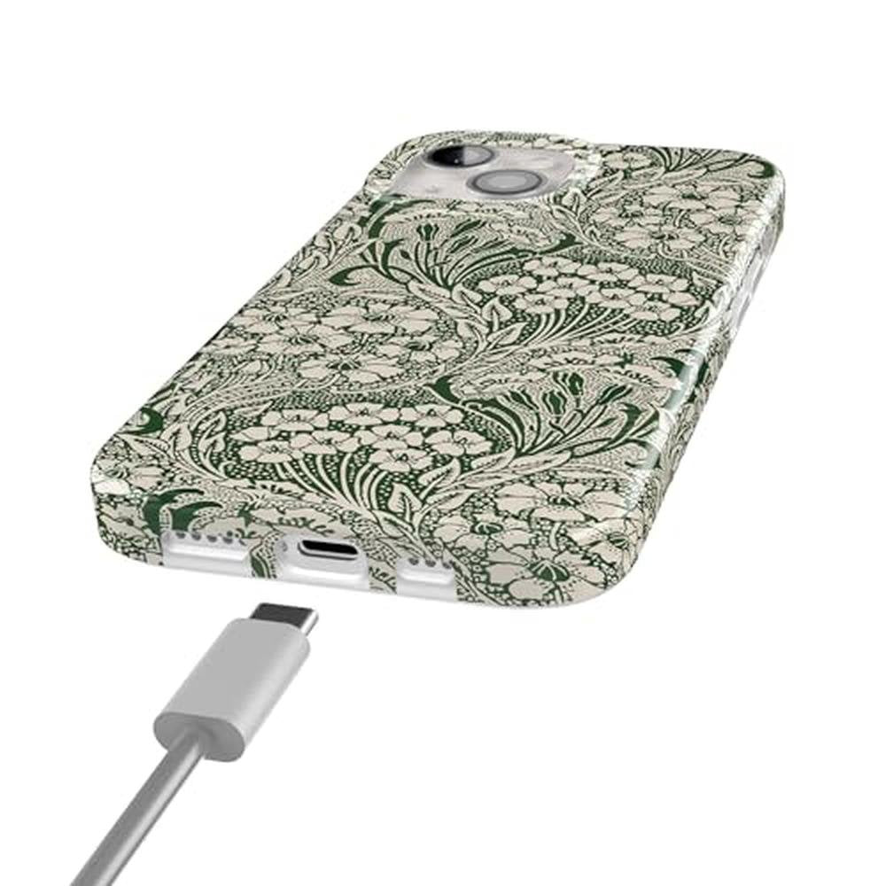 Casely iPhone 15 Case: Mystic Meadow Green Gardens – Packaging