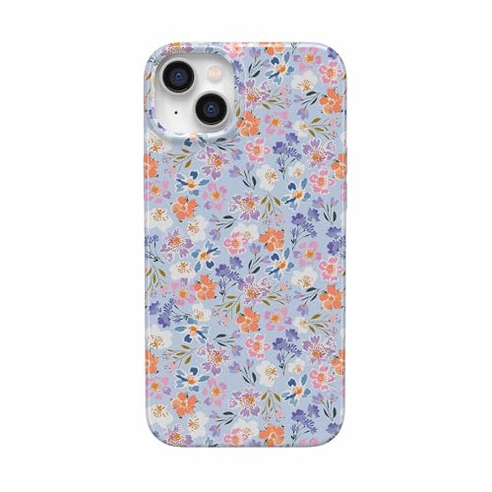 Casely iPhone 15 Case: Poppy Meadows Pastel Floral – Front View