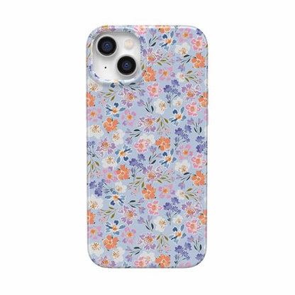 Casely iPhone 15 Case: Poppy Meadows Pastel Floral – Front View