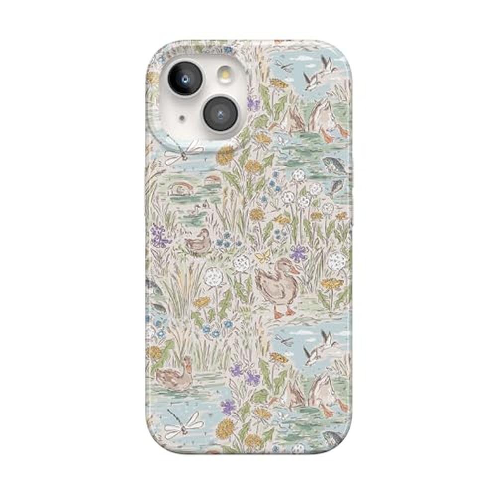Casely iPhone 15 Case: The Waddle Path Duck Pond – Front View