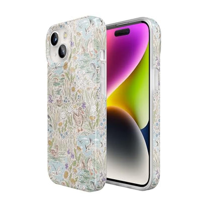 Casely iPhone 15 Case: The Waddle Path Duck Pond – Side View