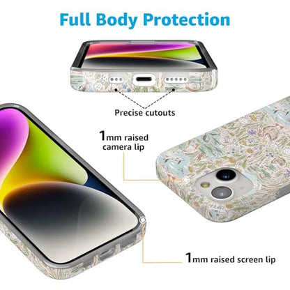 Casely iPhone 15 Case: The Waddle Path Duck Pond – Close-up Detail