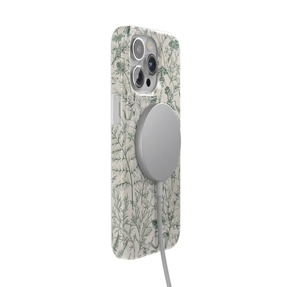 Casely iPhone 15 Pro Case: Sage Garden Green Floral – Packaging