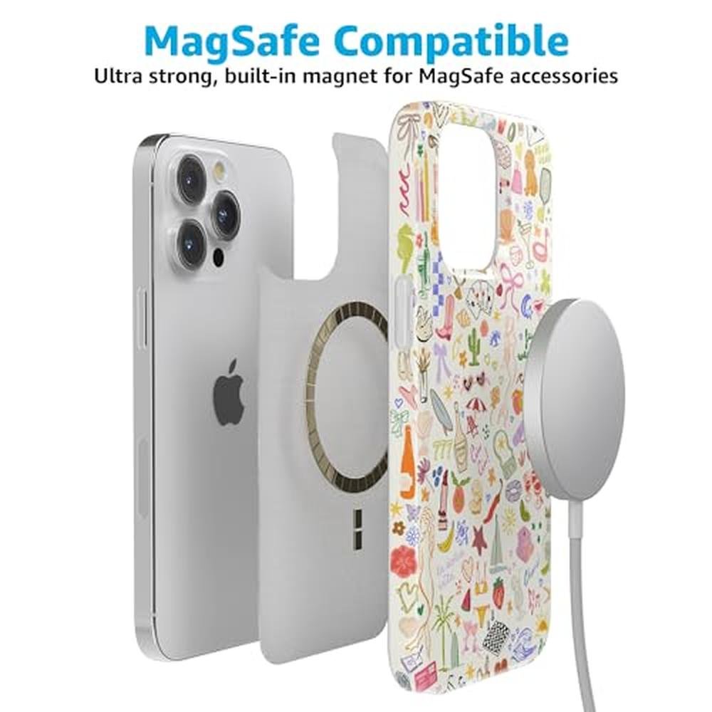 Fun Casely: Casely iPhone 15 Pro Max Case All the Fun Things – Close-up Detail