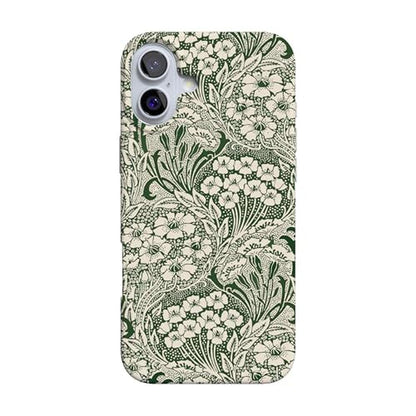 Casely iPhone 16 Case: Mystic Meadow Green Gardens – Front View