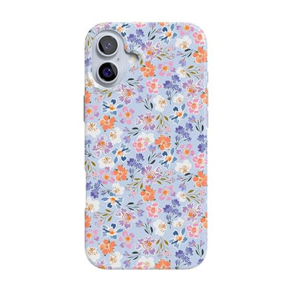 Casely iPhone 16 Case: Poppy Meadows Pastel Floral – Front View