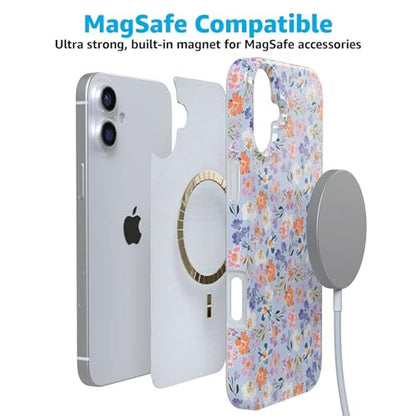 Casely iPhone 16 Case: Poppy Meadows Pastel Floral – Packaging