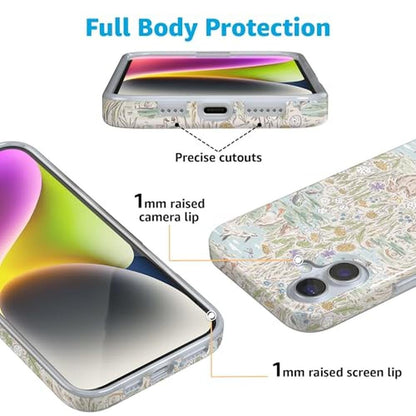 Casely iPhone 16 Case: The Waddle Path Duck Pond – Close-up Detail