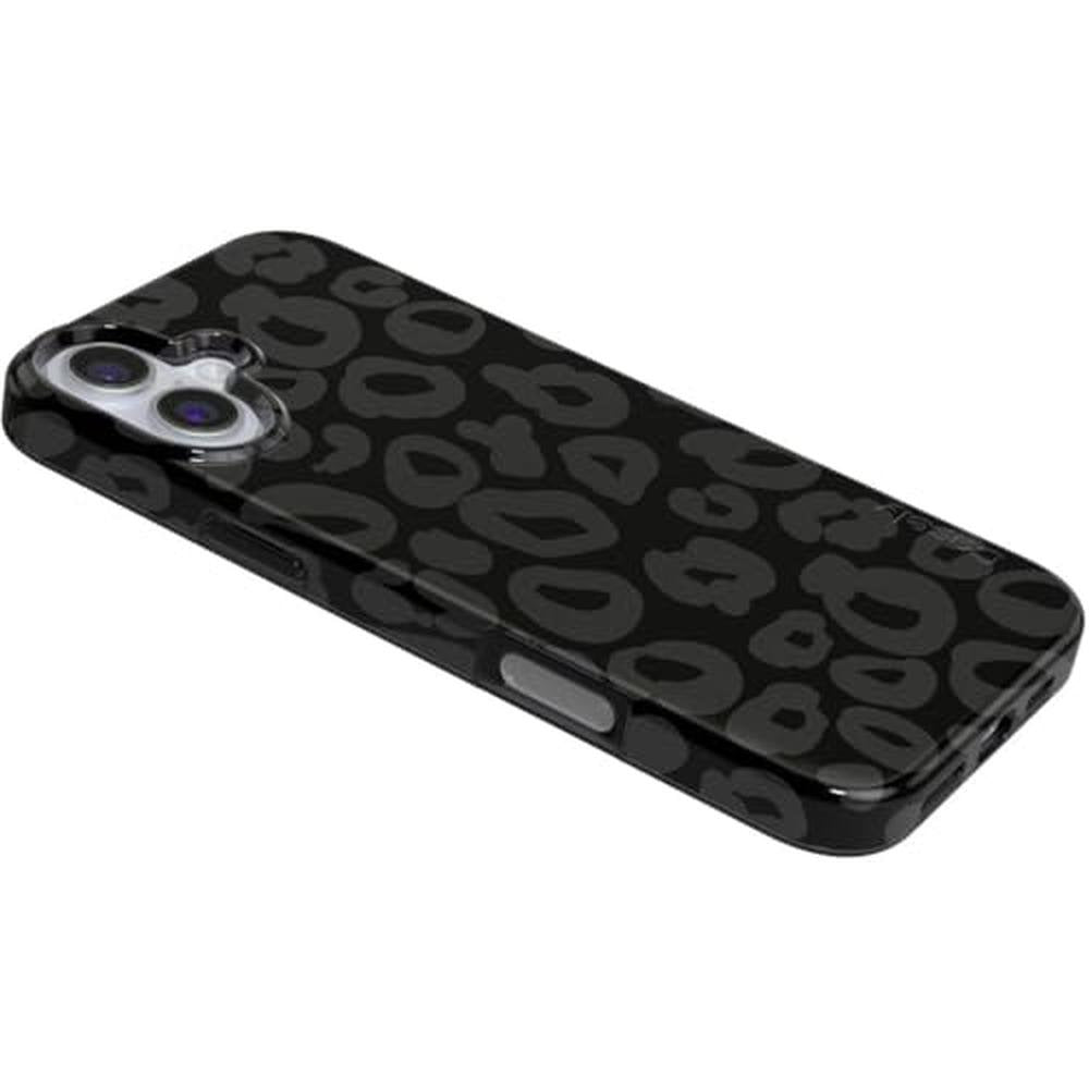 Casely iPhone 16 Plus Case: Into the Wild Black Leopard – In Use