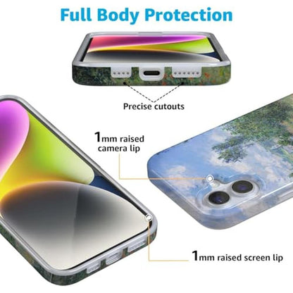Casely iPhone 16 Plus Case: Monet's View The Met Museum – In Use