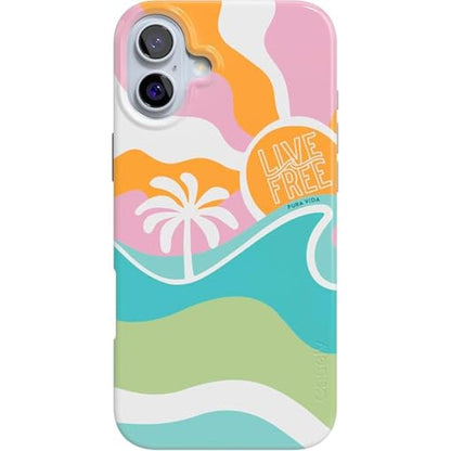Casely iPhone 16 Plus Case: Pura Vida Tropical Dreams – Front View
