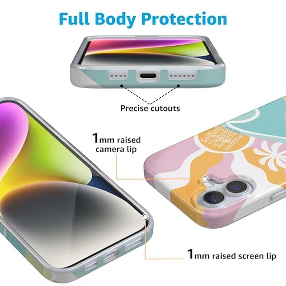Casely iPhone 16 Plus Case: Pura Vida Tropical Dreams – Side View