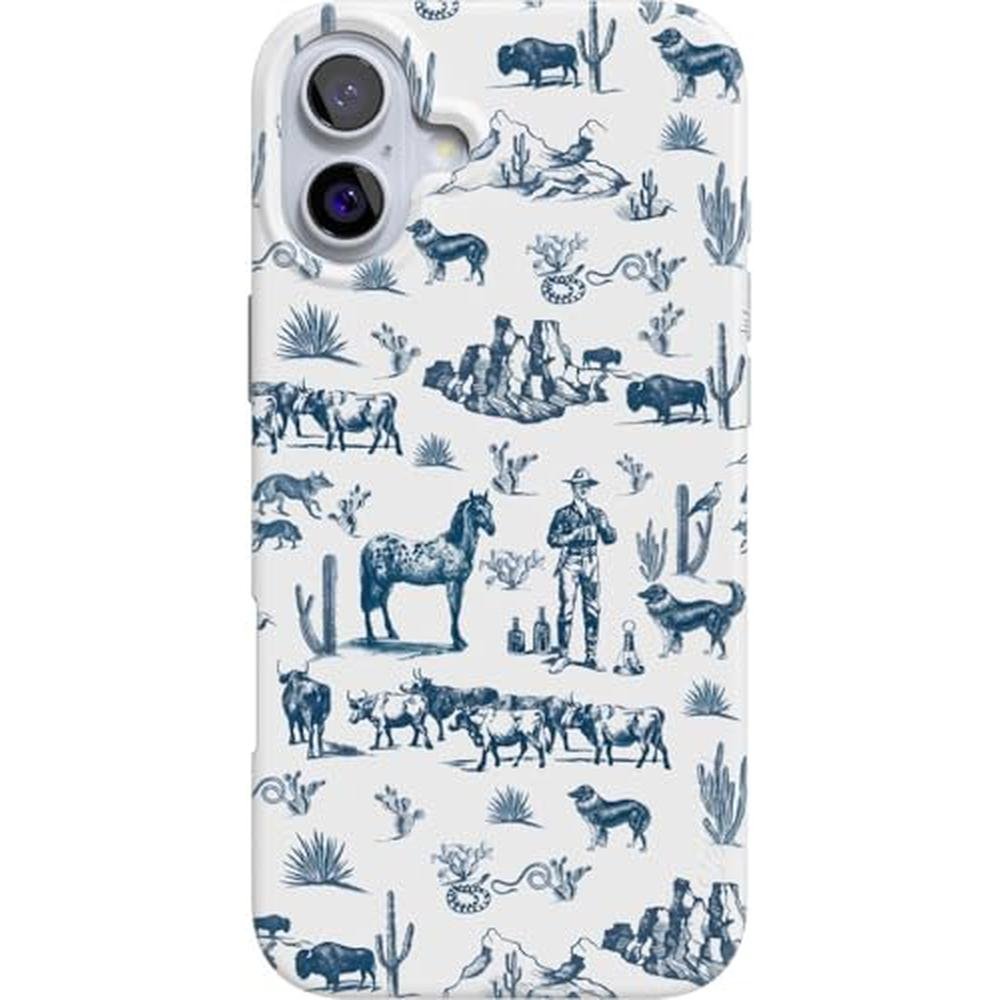 Casely iPhone 16 Plus Case: Wild West Adventure Desert – Front View