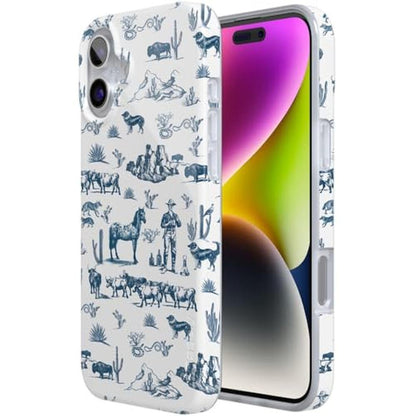Casely iPhone 16 Plus Case: Wild West Adventure Desert – Close-up Detail