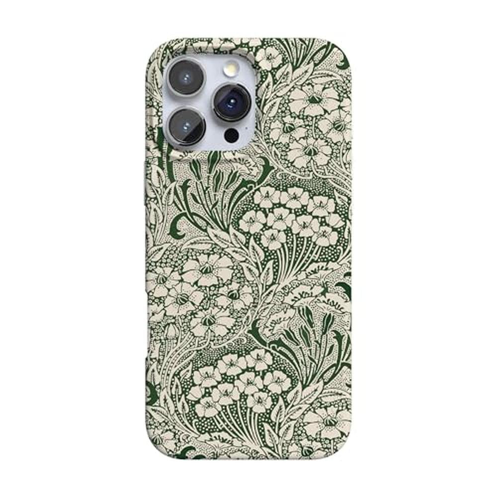 Casely iPhone 16 Pro Case: Mystic Meadow Green Gardens – Front View