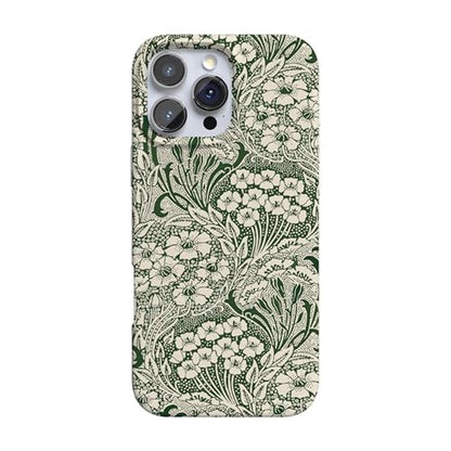 Casely iPhone 16 Pro Case: Mystic Meadow Green Gardens – Front View