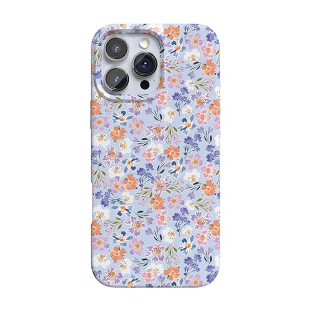 Casely iPhone 16 Pro Case: Poppy Meadows Pastel Floral – Front View