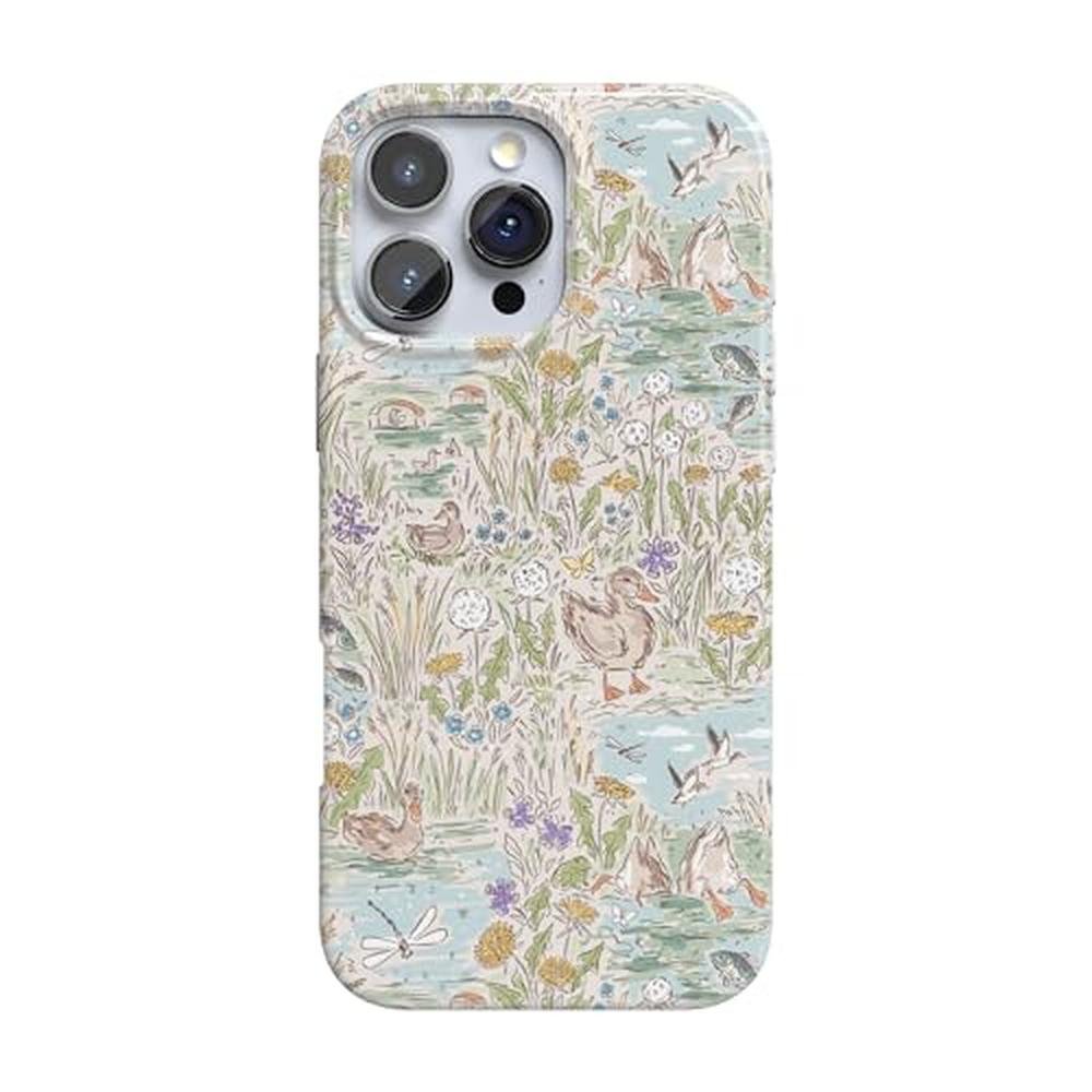 Casely iPhone 16 Pro Case: The Waddle Path Duck Pond – Front View