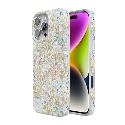 Casely iPhone 16 Pro Case: The Waddle Path Duck Pond – Side View