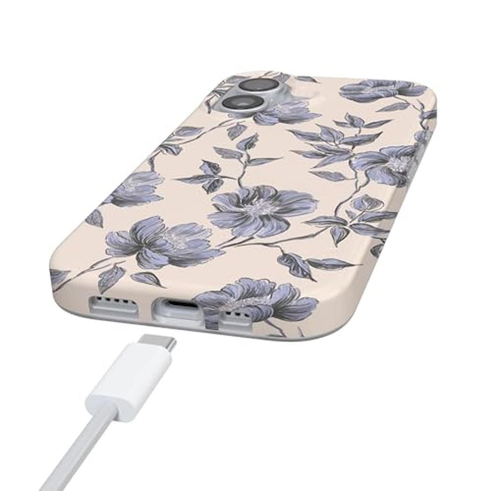Casely iPhone 17 Case: Ink & Iris Vintage Floral – Packaging
