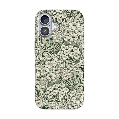 Casely iPhone 17 Case: Mystic Meadow Green Gardens – Front View