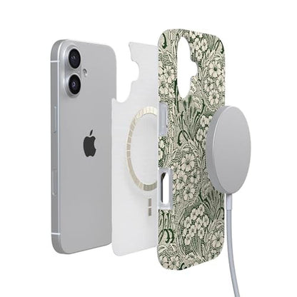 Casely iPhone 17 Case: Mystic Meadow Green Gardens – In Use
