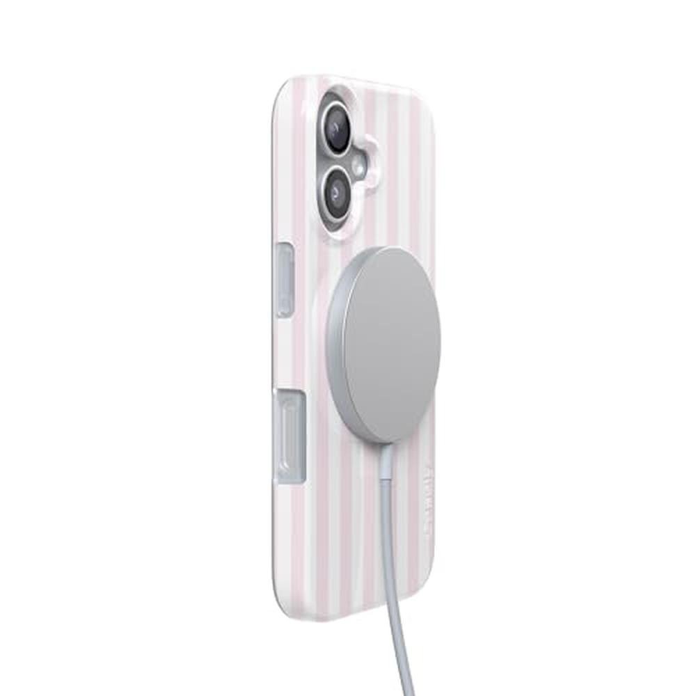 Casely iPhone 17 Case: Pink Stripes Sunday Best – Packaging