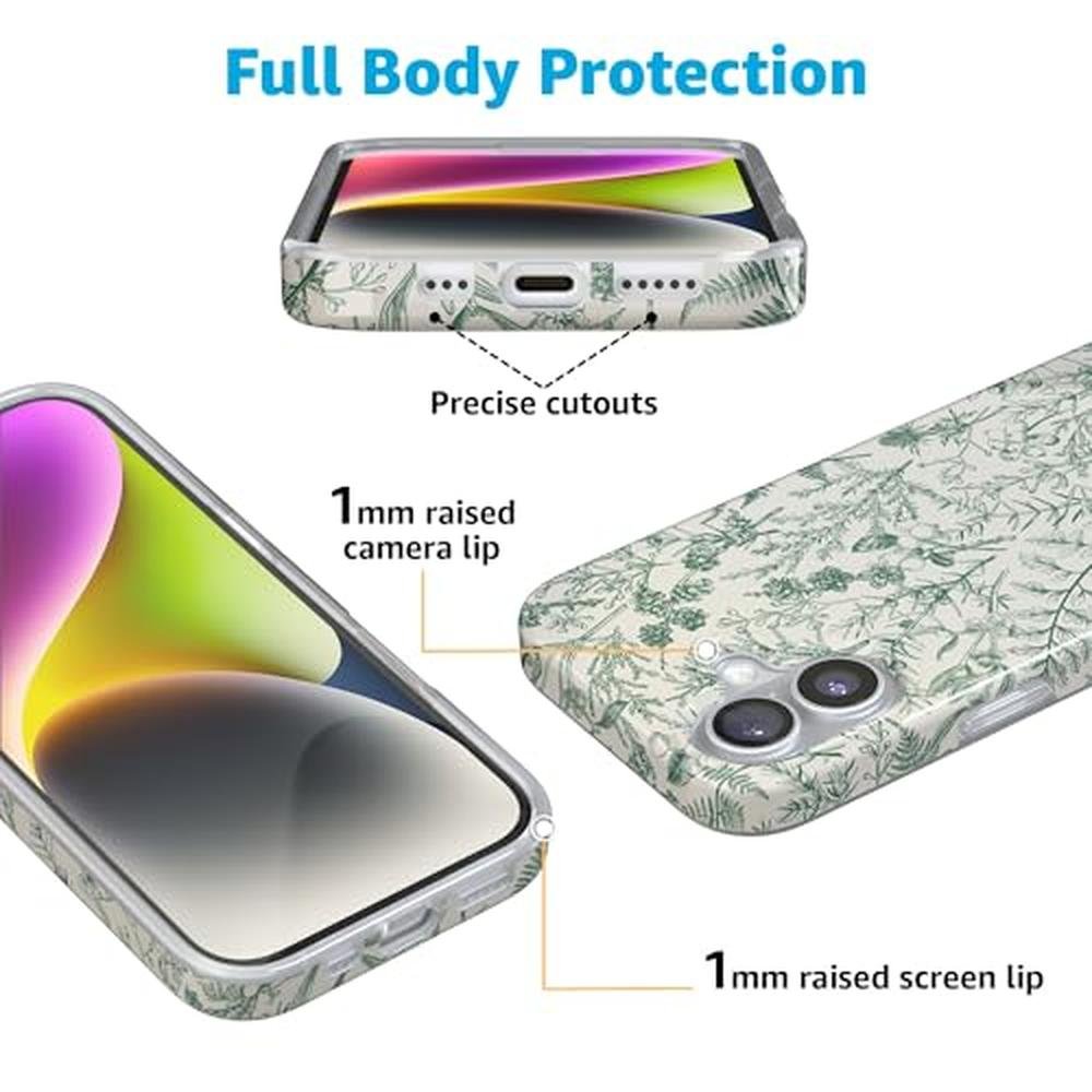Casely iPhone 17 Case: Sage Garden Green Floral – Packaging