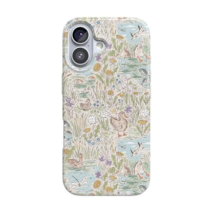 Casely iPhone 17 Case: The Waddle Path Duck Pond – Front View