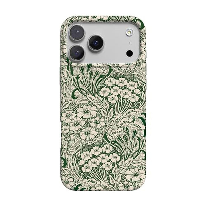 Casely iPhone 17 Pro Case: Mystic Meadow Green Gardens – Front View