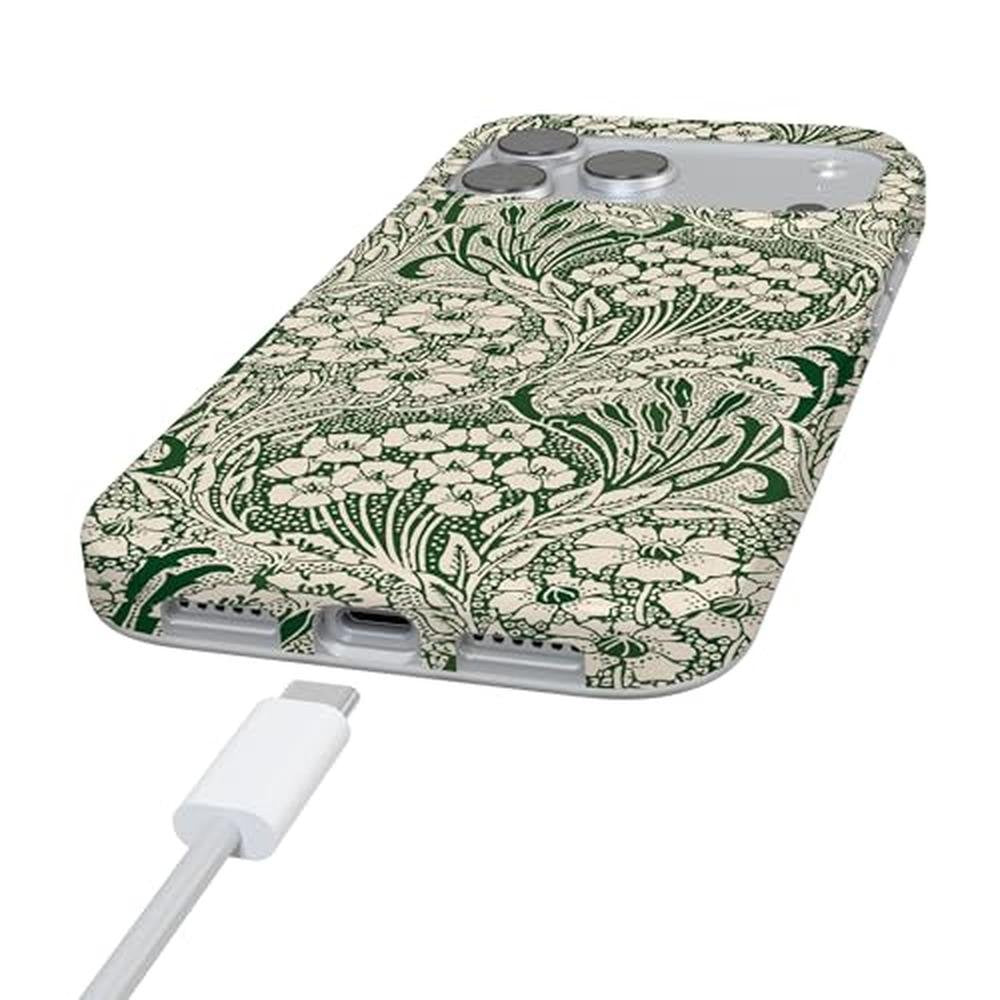 Casely iPhone 17 Pro Case: Mystic Meadow Green Gardens – Packaging