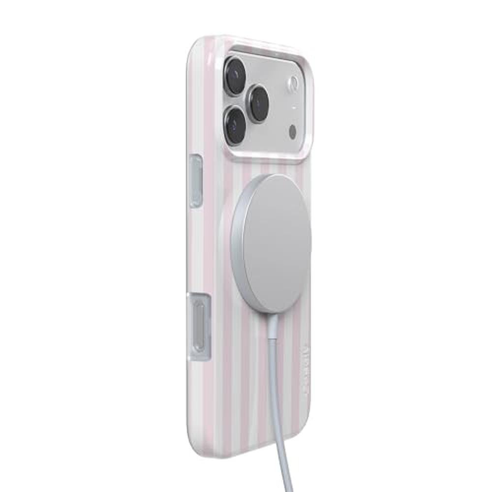 Casely iPhone 17 Pro Case: Pink Stripes Sunday Best – Packaging