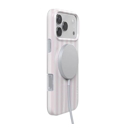Casely iPhone 17 Pro Case: Pink Stripes Sunday Best – Packaging