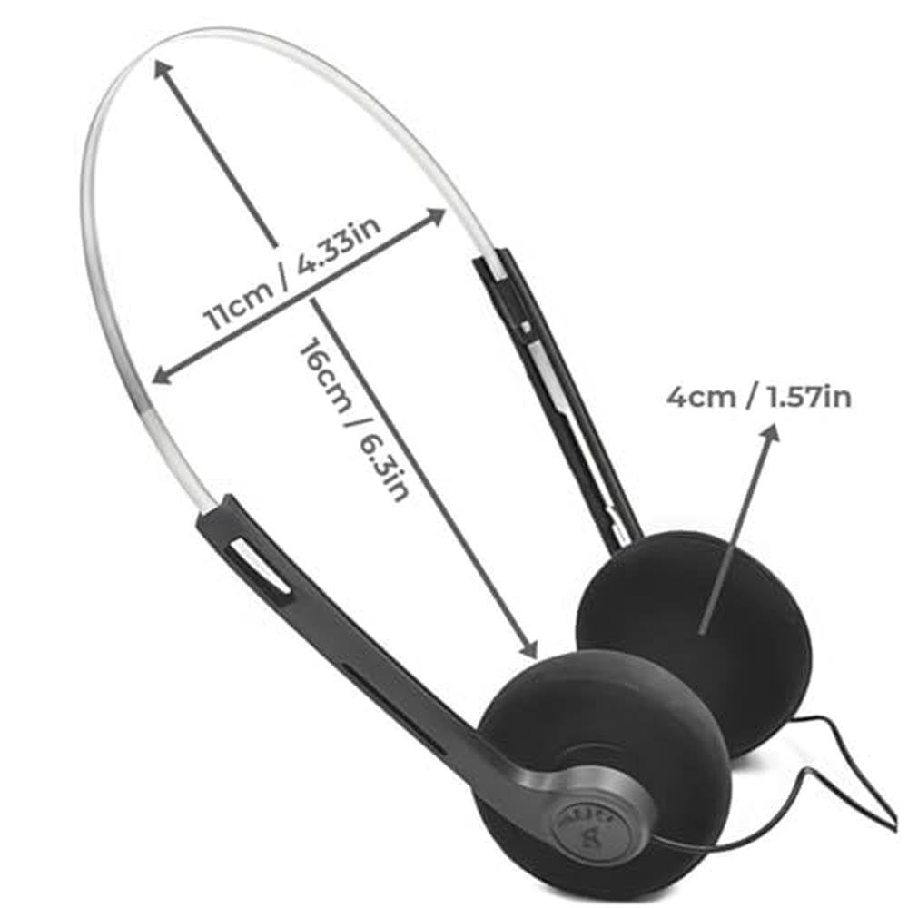 Retro Headphones: Cauaoa 2 Pcs Over-Ear Headphone Vintage – Close-up Detail