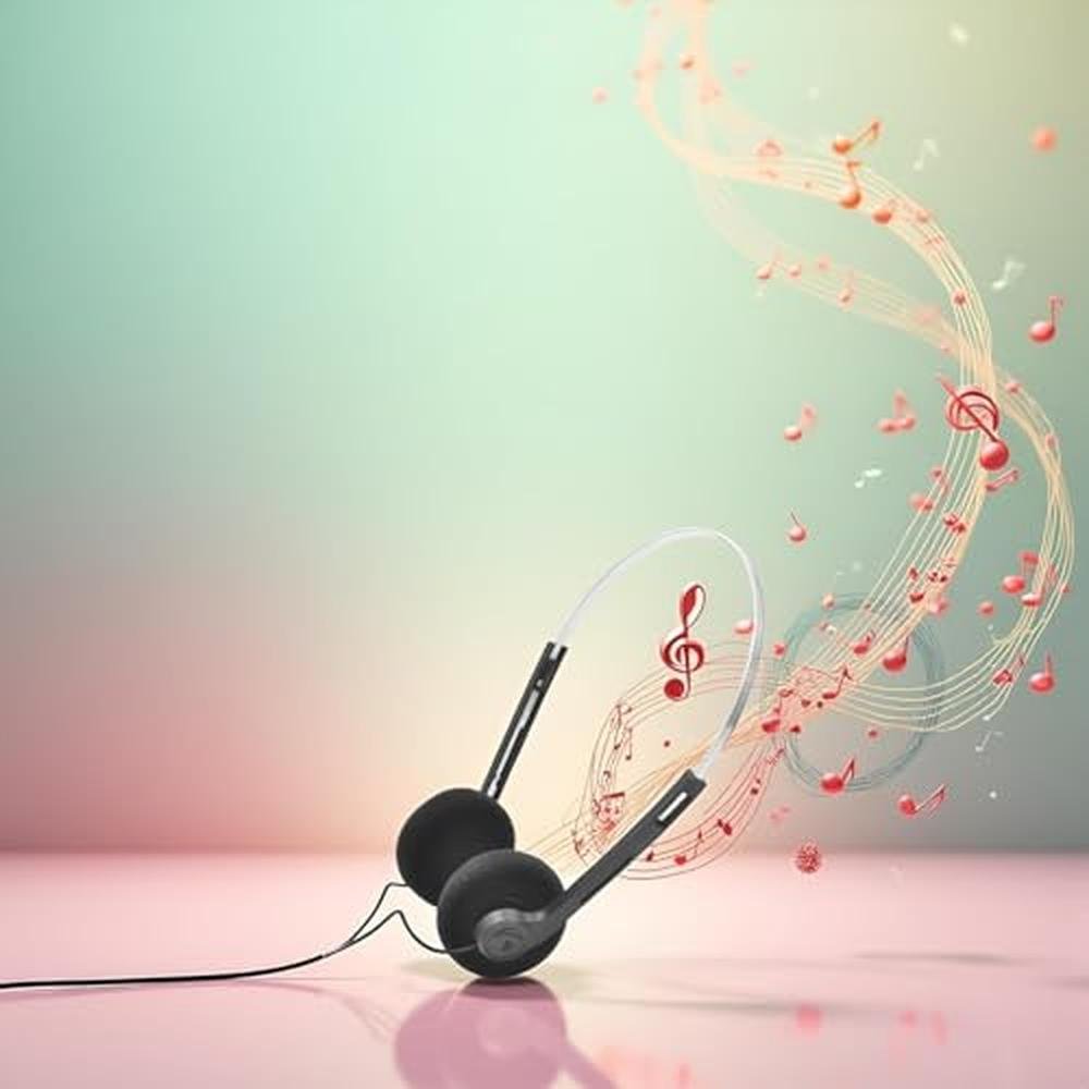 Retro Headphones: Cauaoa 2 Pcs Over-Ear Headphone Vintage – In Use