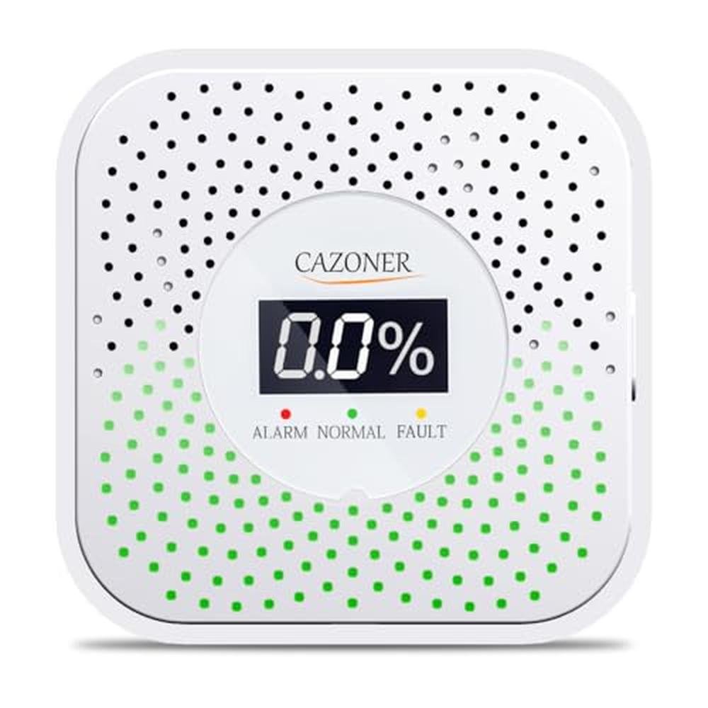 Gas Cazoner: CAZONER Natural Gas Detector 10-Year Lifespan – Front View