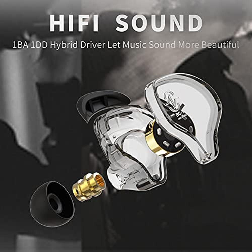 Gaming Earbuds: CCZ Melody In-Ear Earphones Wired Gaming – Side View