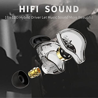 Gaming Earbuds: CCZ Melody In-Ear Earphones Wired Gaming – Side View