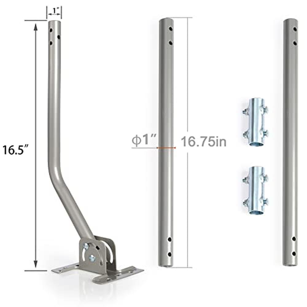 Weather Station Mount: CeKay Adjustable Mounting Pole – Close-up Detail