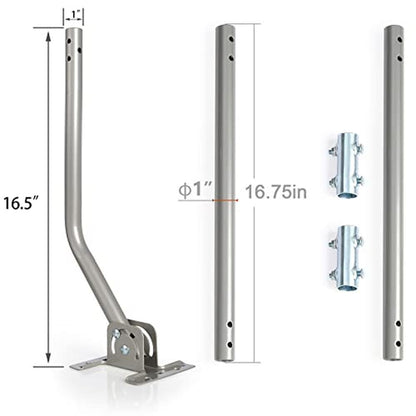 Weather Station Mount: CeKay Adjustable Mounting Pole – Close-up Detail
