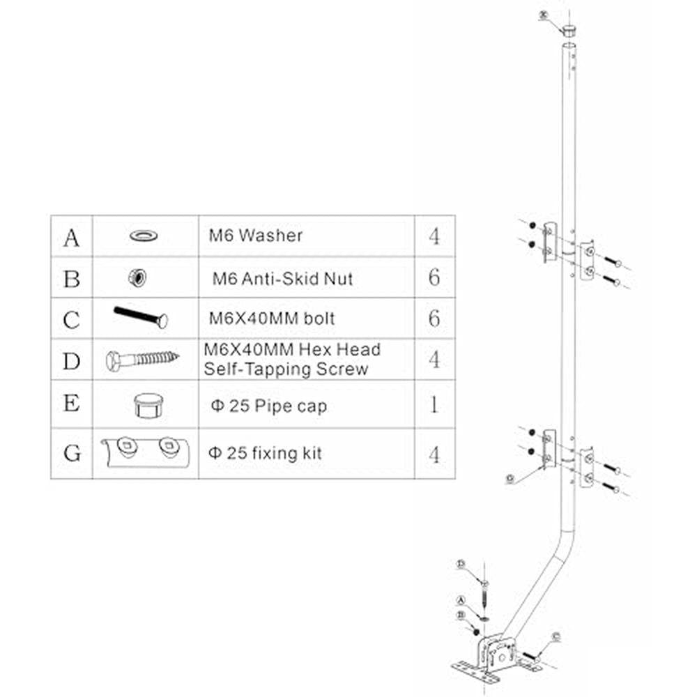 Weather Station Mount: CeKay Adjustable Mounting Pole – In Use
