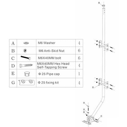 Weather Station Mount: CeKay Adjustable Mounting Pole – In Use