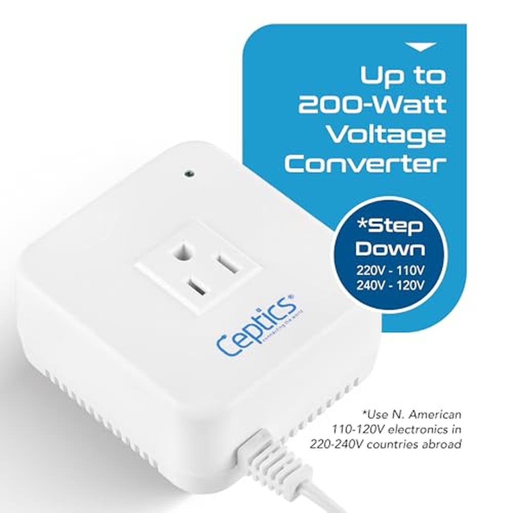 Converter Ceptics: Ceptics 200 Watt Voltage Converter Step – Side View
