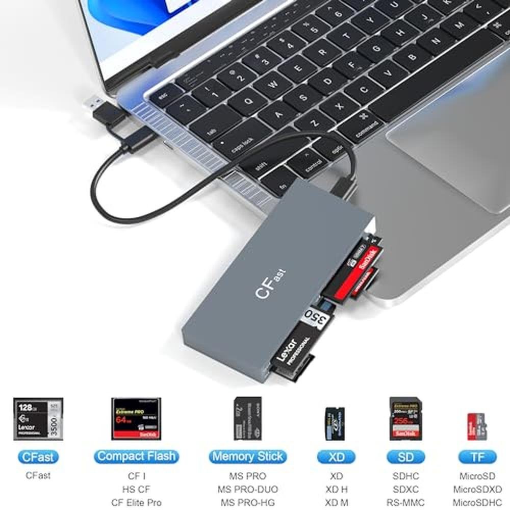 CFast Reader: USB C CFast 2.0 Card Reader – Close-up Detail