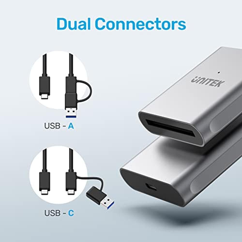 CFast Reader: Unitek USB 3.0 USB-C CFast 2.0 Card Reader – Close-up Detail
