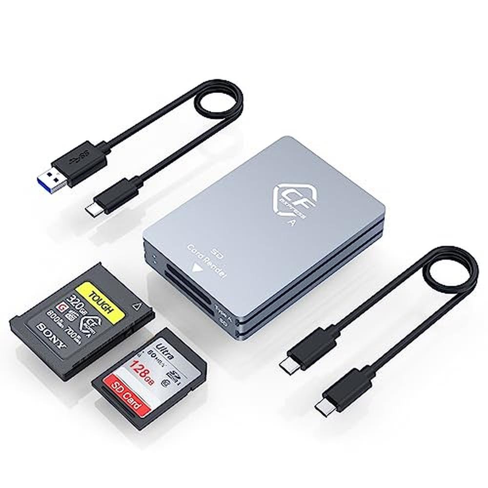 CFexpress Memory: Premium CFexpress Type A and SD Dual-Slot – Front View