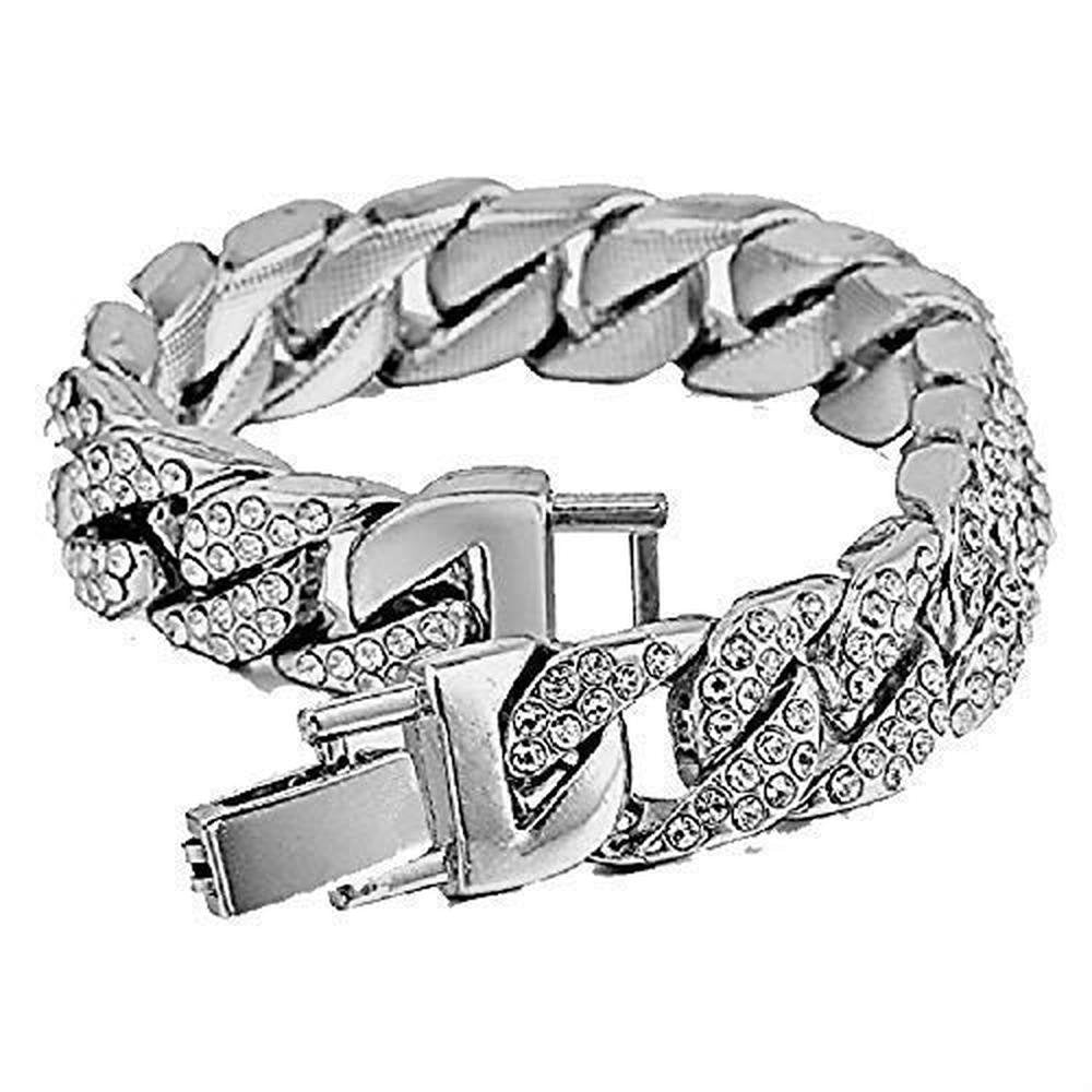 Charles Raymond: Bling-ed Out Biggie Square Iced Watch – Close-up Detail