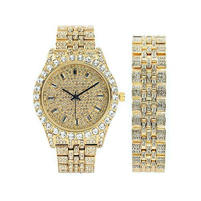 Charles Raymond: Charles Raymond ST10226B Gold Watch – Front View