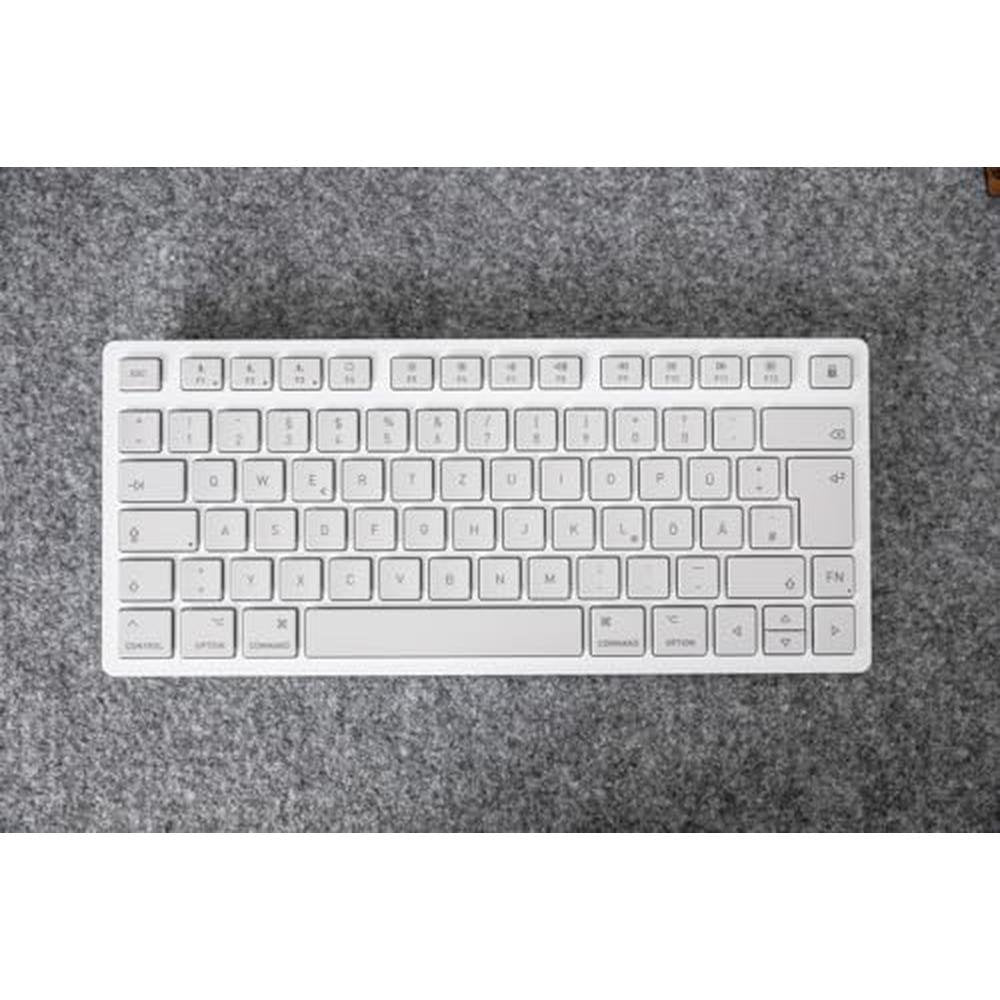Mac Cherry Keyboard: Cherry KW 7100 Mini BT Compact – Side View