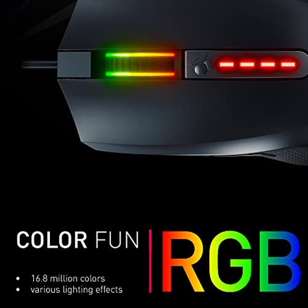 Cherry Wired: Premium Gaming Mouse with RGB Lighting and – In Use
